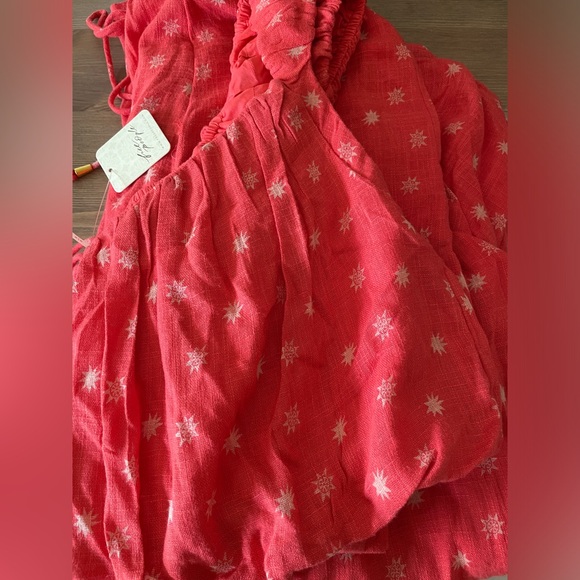 NEW Free People This Love Set In Hot Coral Combo - Picture 15 of 17